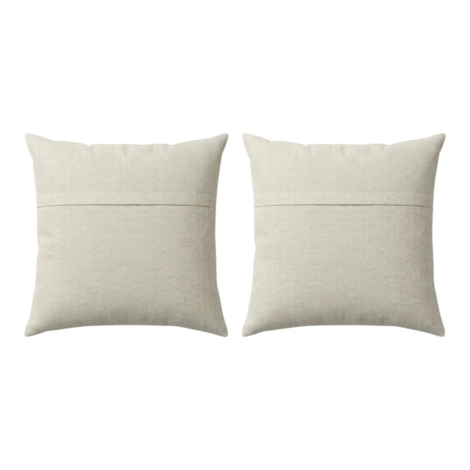 Set of 2 vintage ikat cushion covers 48x51 cm