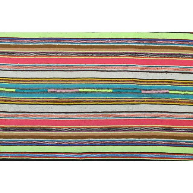 1970s Vintage Turkish Oushak Handmade Multi Color Area Rug 199x290