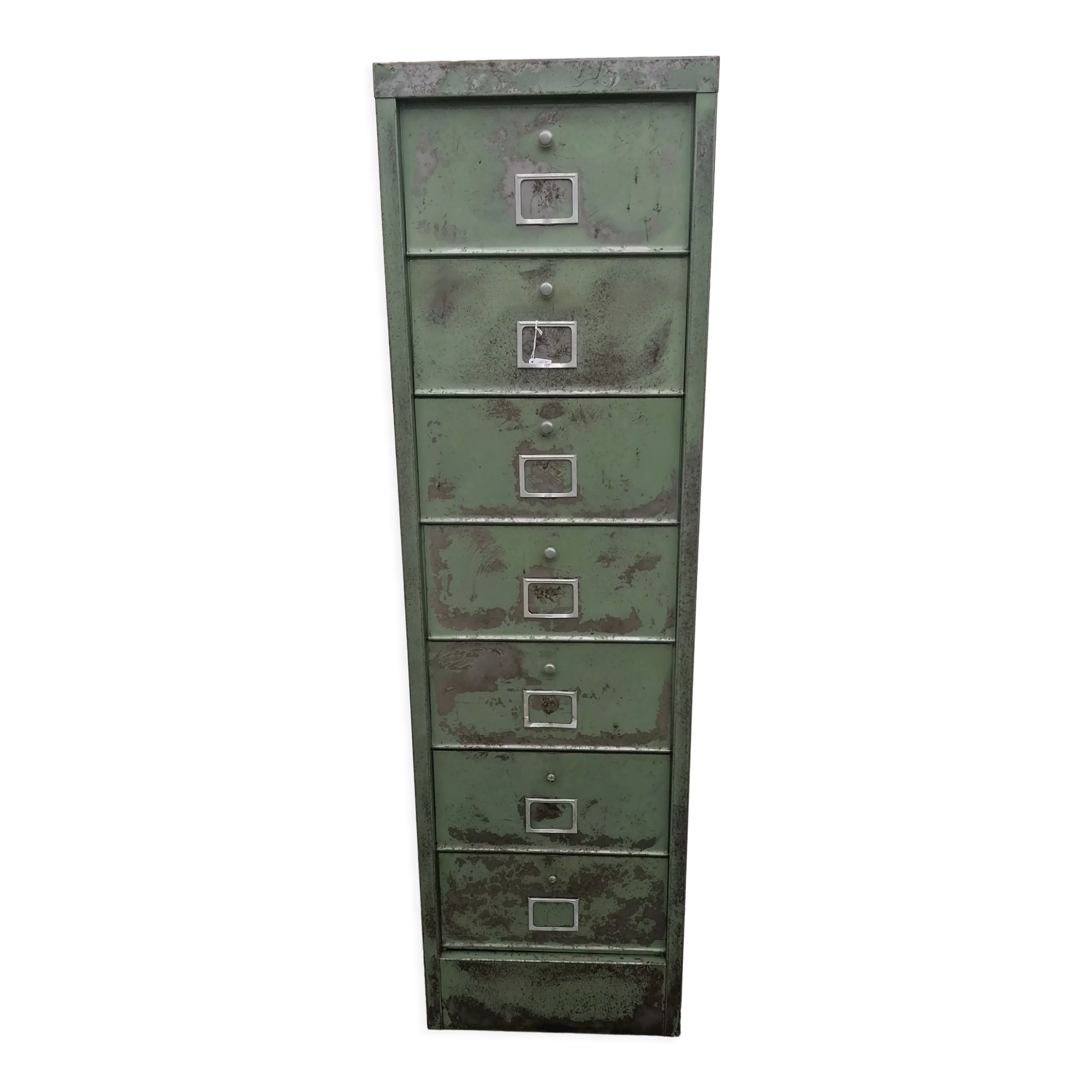 Antique metal cabinet with valves