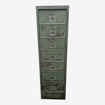 Antique metal cabinet with valves