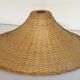 Vintage xxl hanging lamp in rattan, 1960/70