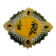 Ceramic plate Vallauris - Pierced decoration Olives - 1950s