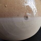 Vase soliflore français en grès émaillé / signature / céramique française / travail artisanal