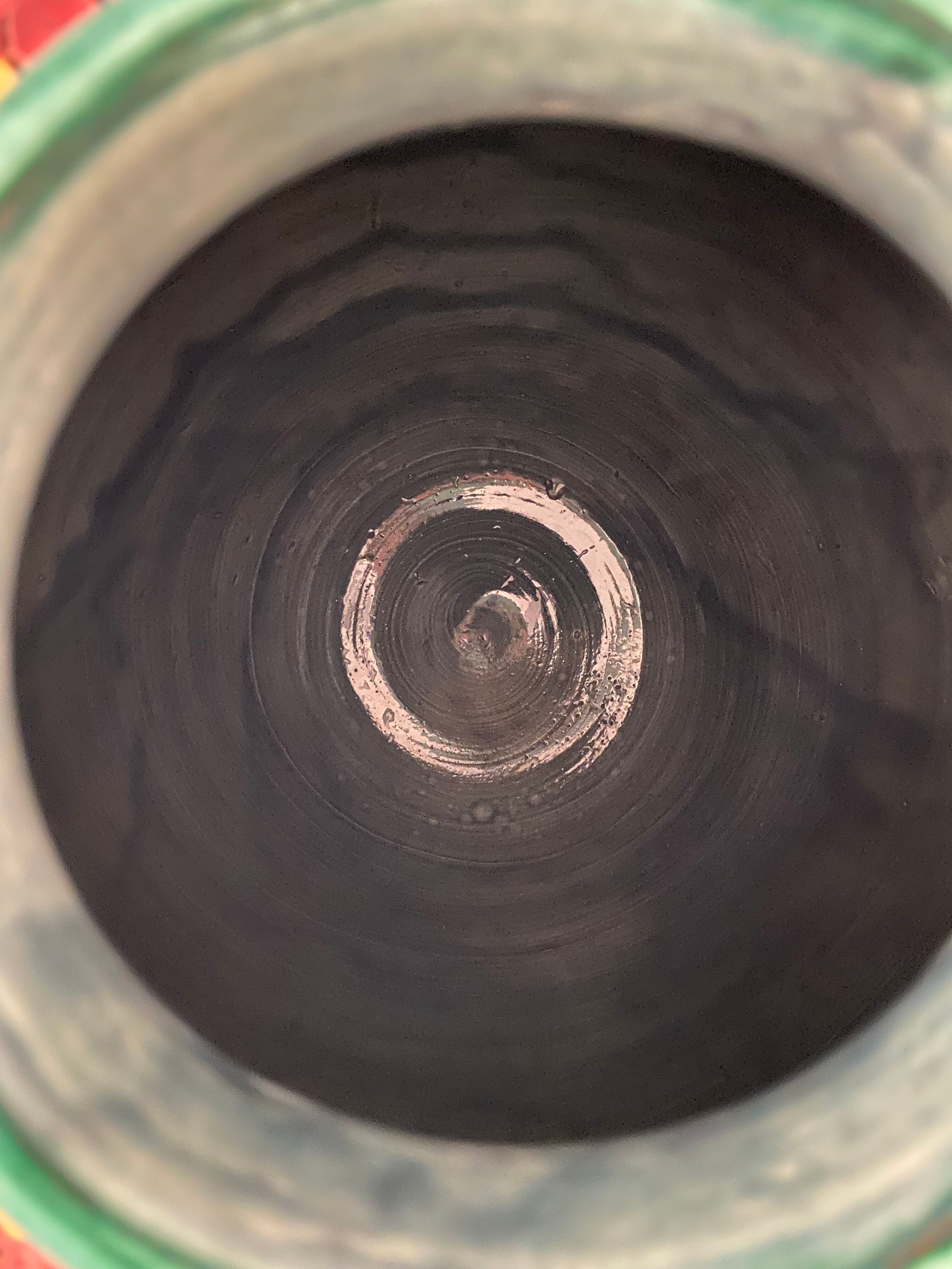 Polychrome floral vase Cerart Monaco