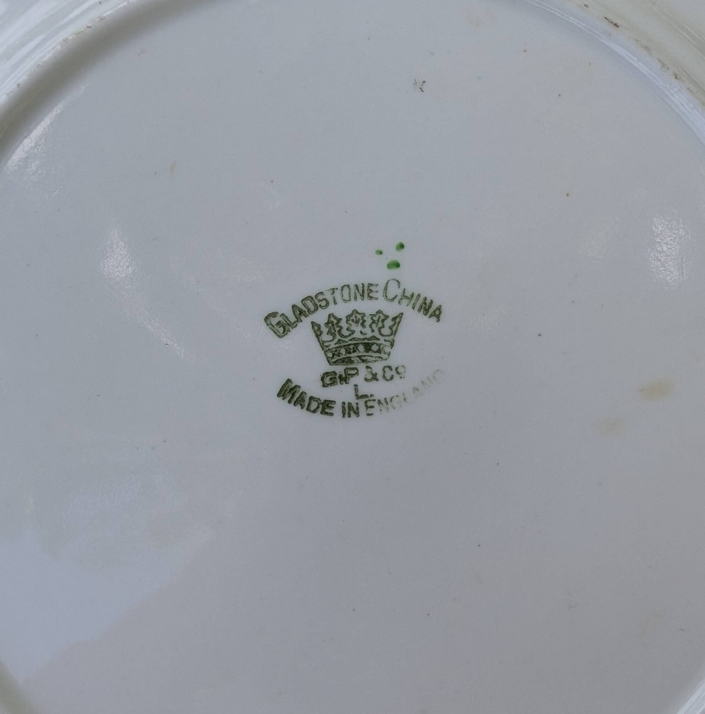 Art Deco English plates Gladstone