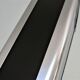 Stainless steel lamp foot and plexiglass black design 70s / 80s