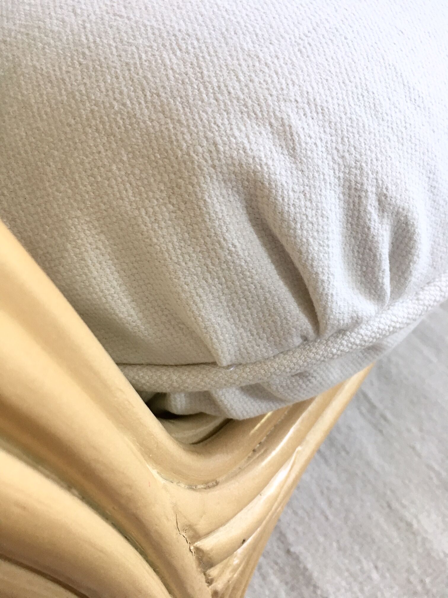 Restored vintage rattan chair