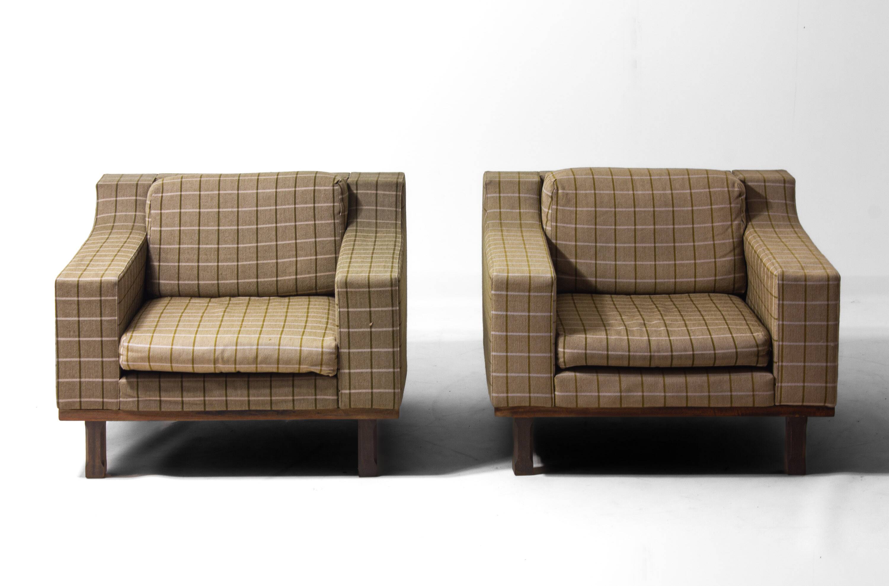 Set of club lounge chairs by Dino Cavalli, 1970s