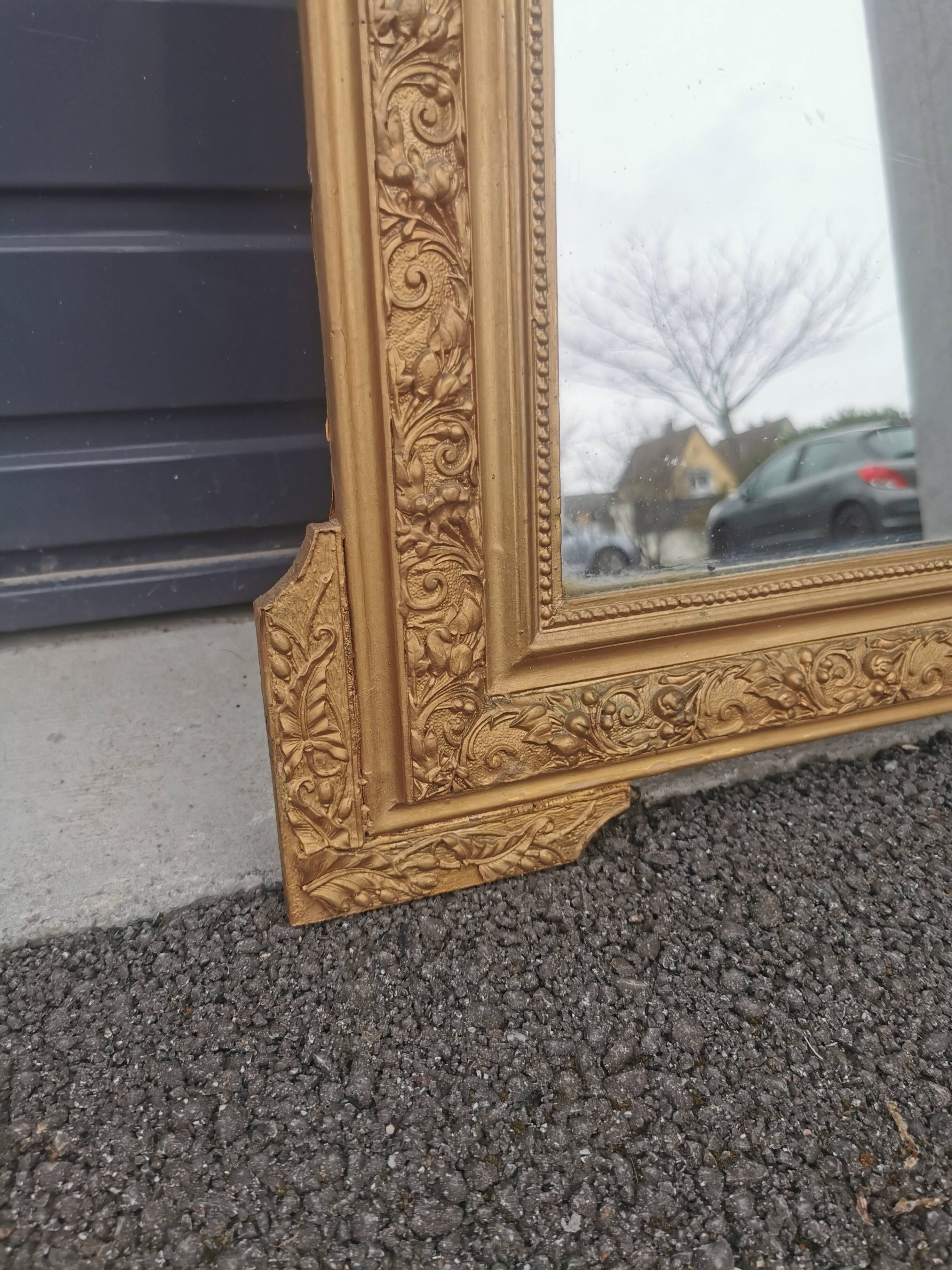 Louis XV style gilded mirror