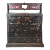 Large lacquered wooden wedding chest - China - 19th century