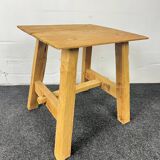 Square wooden stool