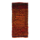 Vintage Hand-Knotted Turkish Tulu Rug with Checkered Design in Red, Yellow and Brown, 100% Wool