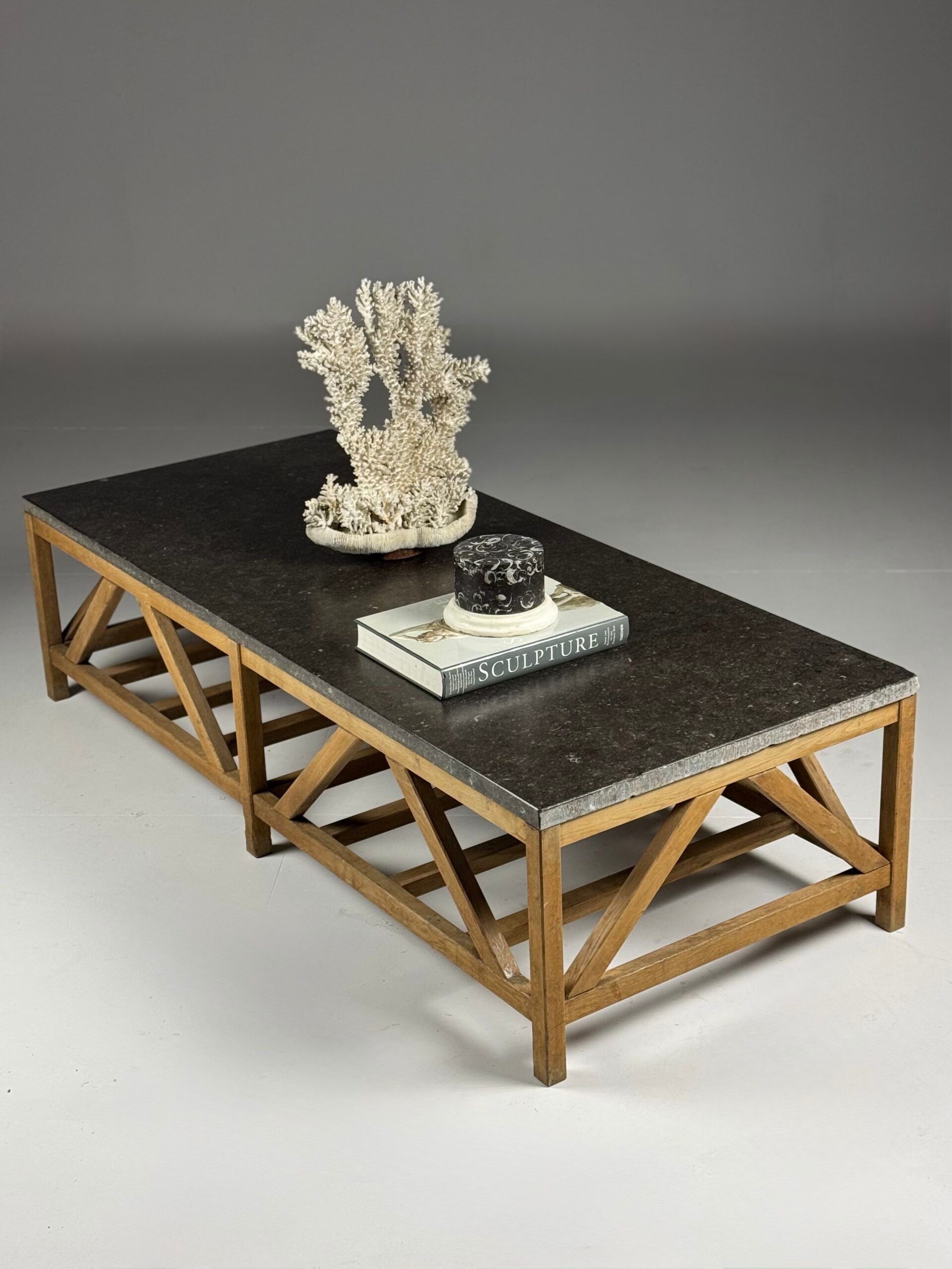 Vintage bluestone coffee table