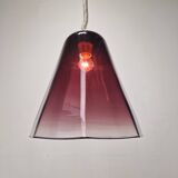 Italian Elegance – Leucos Pendant Light with Transparent Purple Murano Glas
