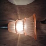 Walkaround lampshade glass paste pink old vintage flea