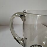 Smoked glass pitcher