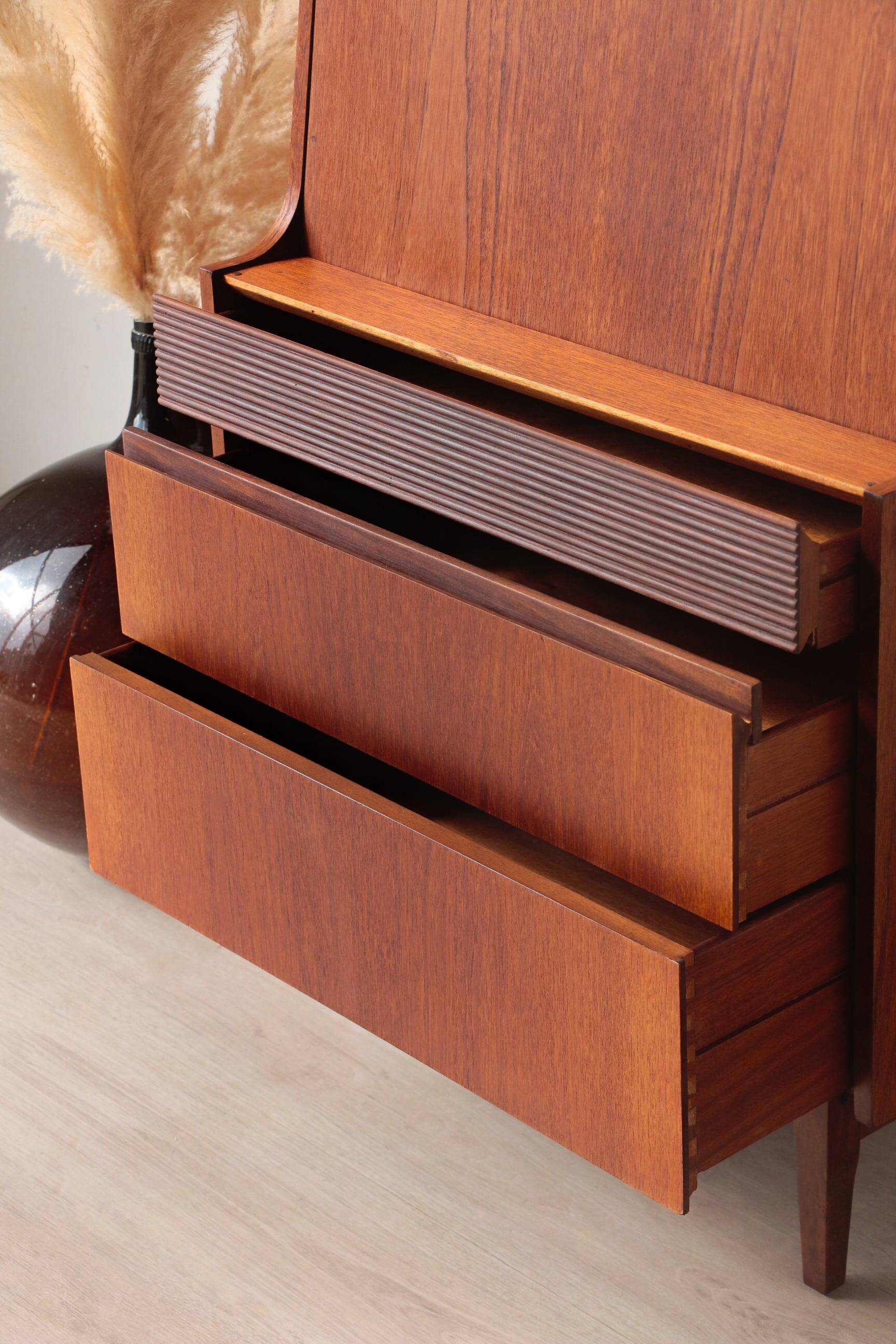 Vintage teak desk by Elliots of Newbury – 1960s design