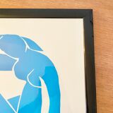 Affiche Femme Nu bleu II