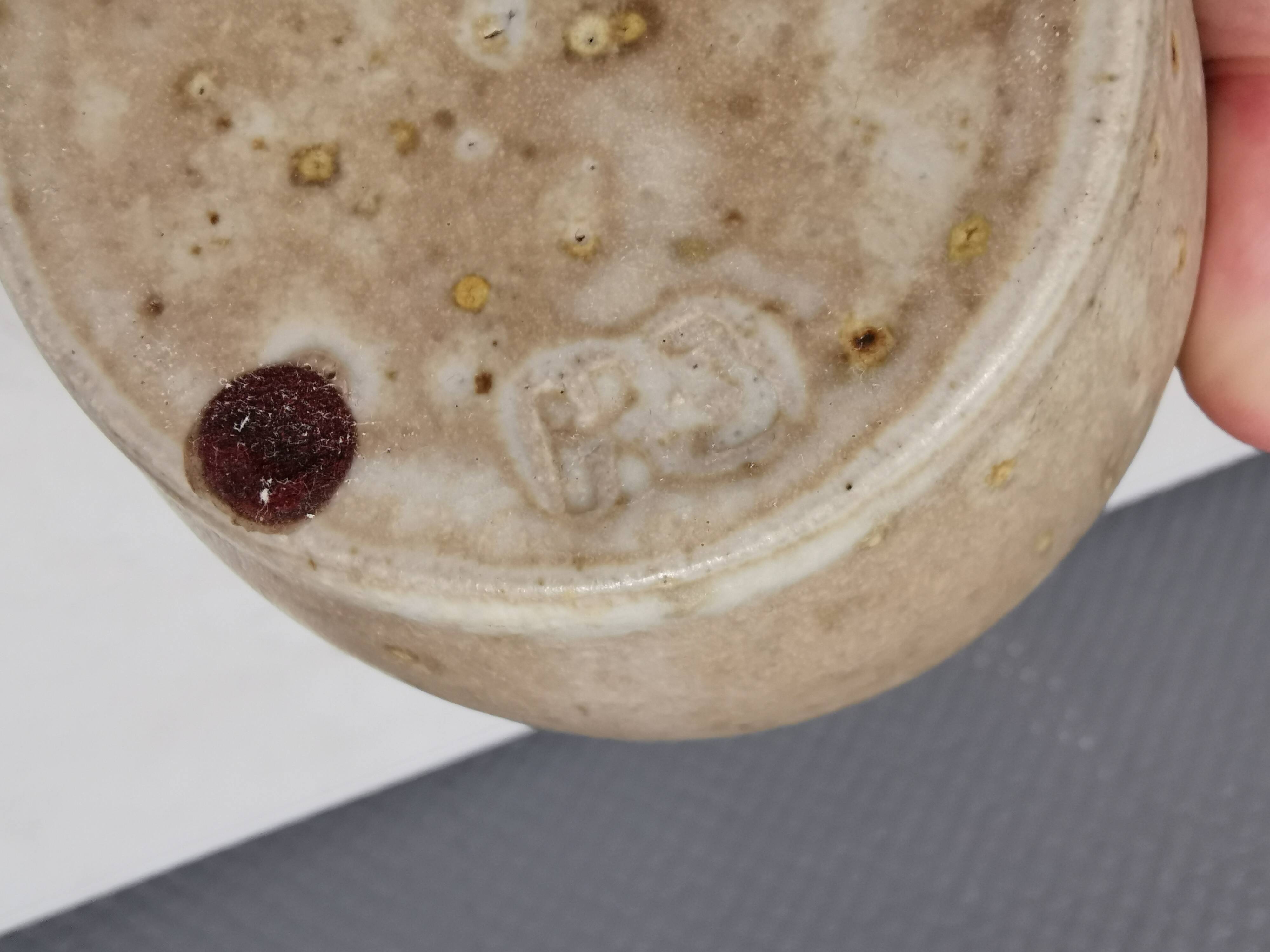 Beautiful vase by HNB in ​​his own workshop 1980s Denmark.