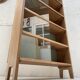 Vintage bookcase in solid oak.