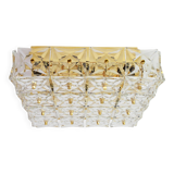 Large faceted crystal ceiling light by Kinkeldey, Germany, 1970s.