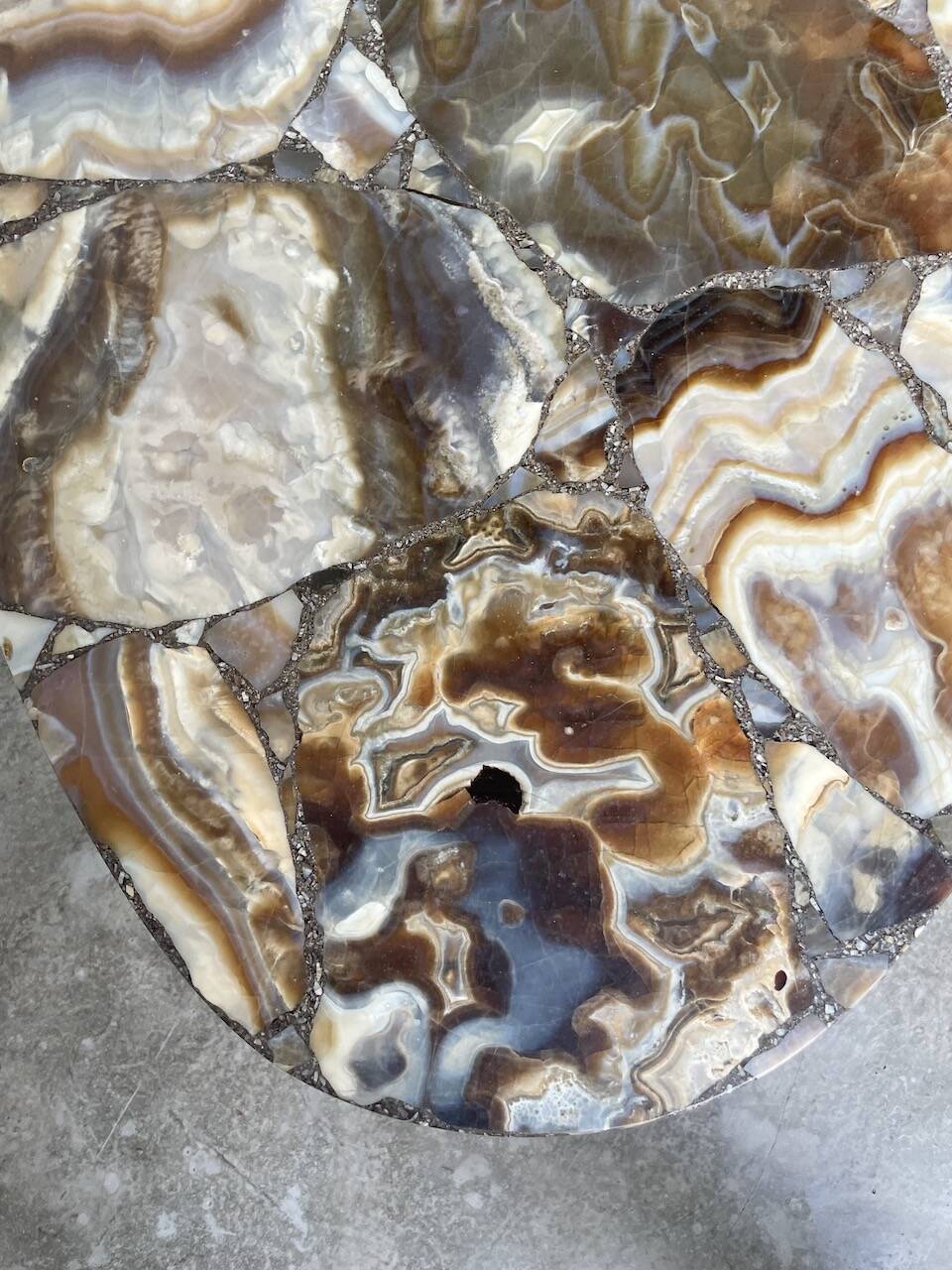 1950s Madagascar aragonite coffee table