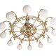 Decorative brass chandelier, 1980s
