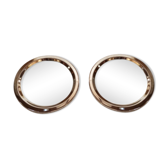 Under old bottles or decanters