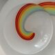 Lampe en verre Vetri Murano rainbow arc en ciel 1970