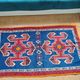 Handmade Berber Rug Blue Majorelle & Red - 112 x 200 cm