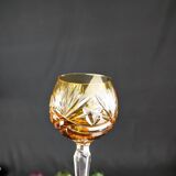 Series of 6 Roemer cut crystal glasses