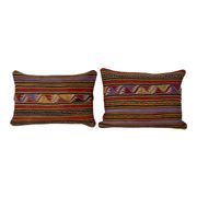 Set of 2 vintage kilim cushion covers 41x61 cm