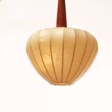 1960s scandinavian ceiling lamp in teak