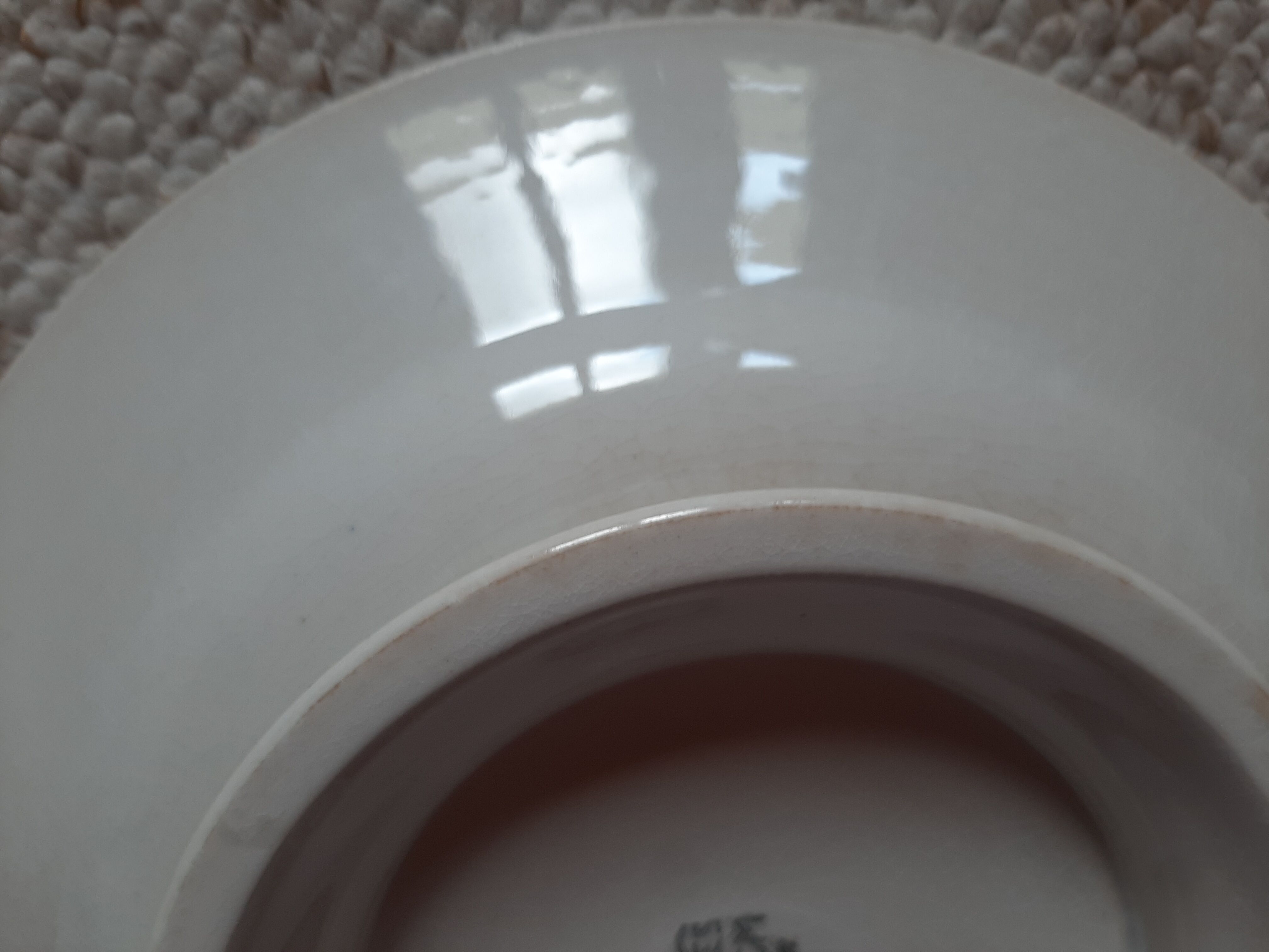 Compotier - piedouche - cake dish - ceramic hb cm - yellow and royal blue