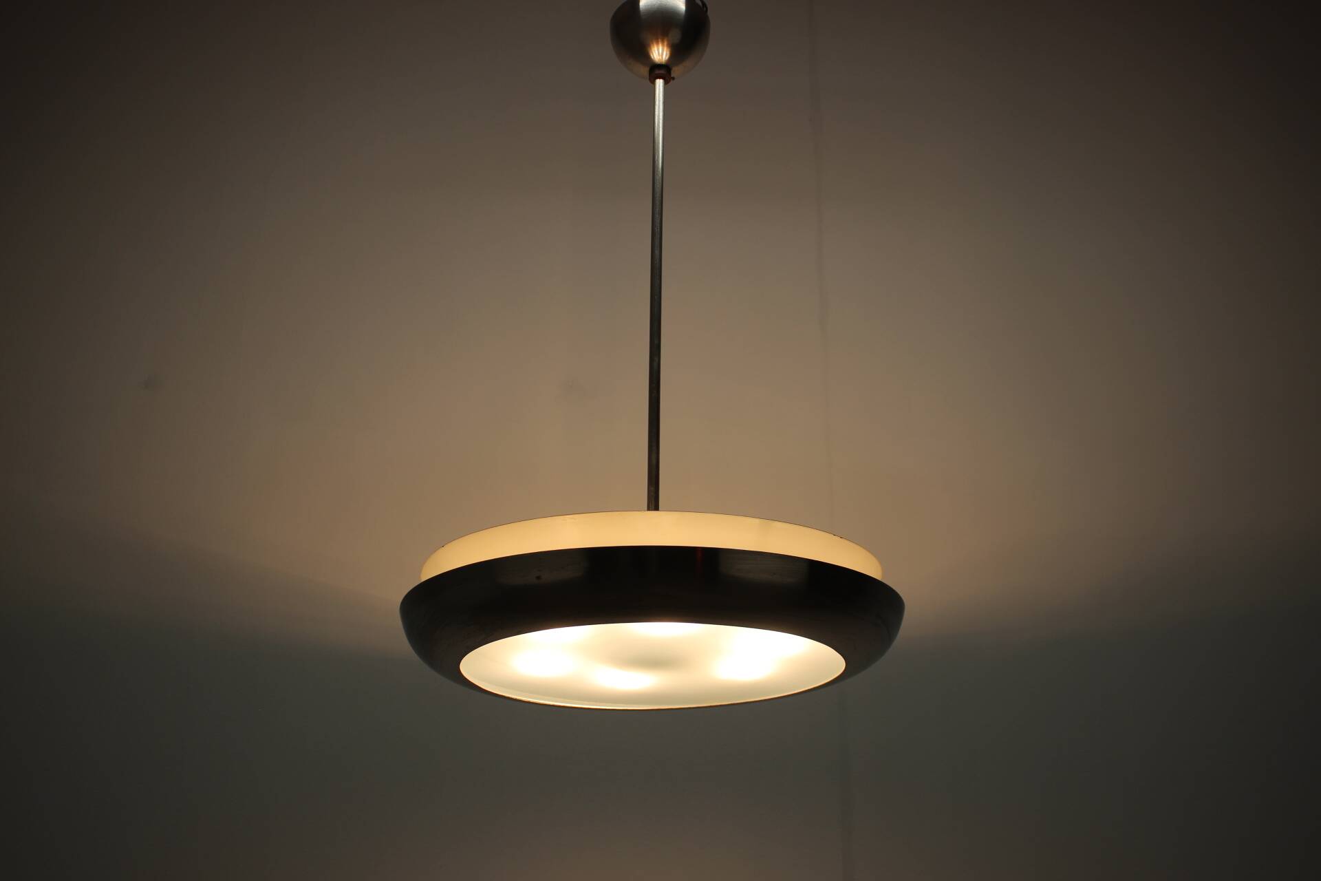 UFO-shaped Art Deco pendant by Josef Hůrka for Napako, 1930s