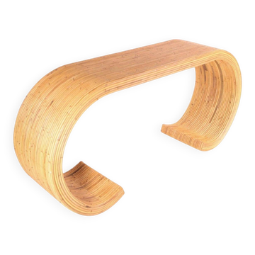 Rattan console
