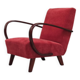 H410 Type C Powder Pink Armchair by Jindrich Halabala for Thonet 1930