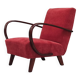 H410 Type C Powder Pink Armchair by Jindrich Halabala for Thonet 1930