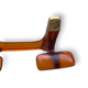 Patère en plastique transparent orange
