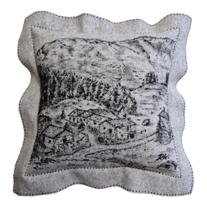 Coussin Le Monal en Drap de Bonneval