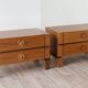 Pair of vintage wooden bedside tables, 1970s