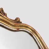 20th Century Baroque style mirror in carved and gilded wood, Belgium