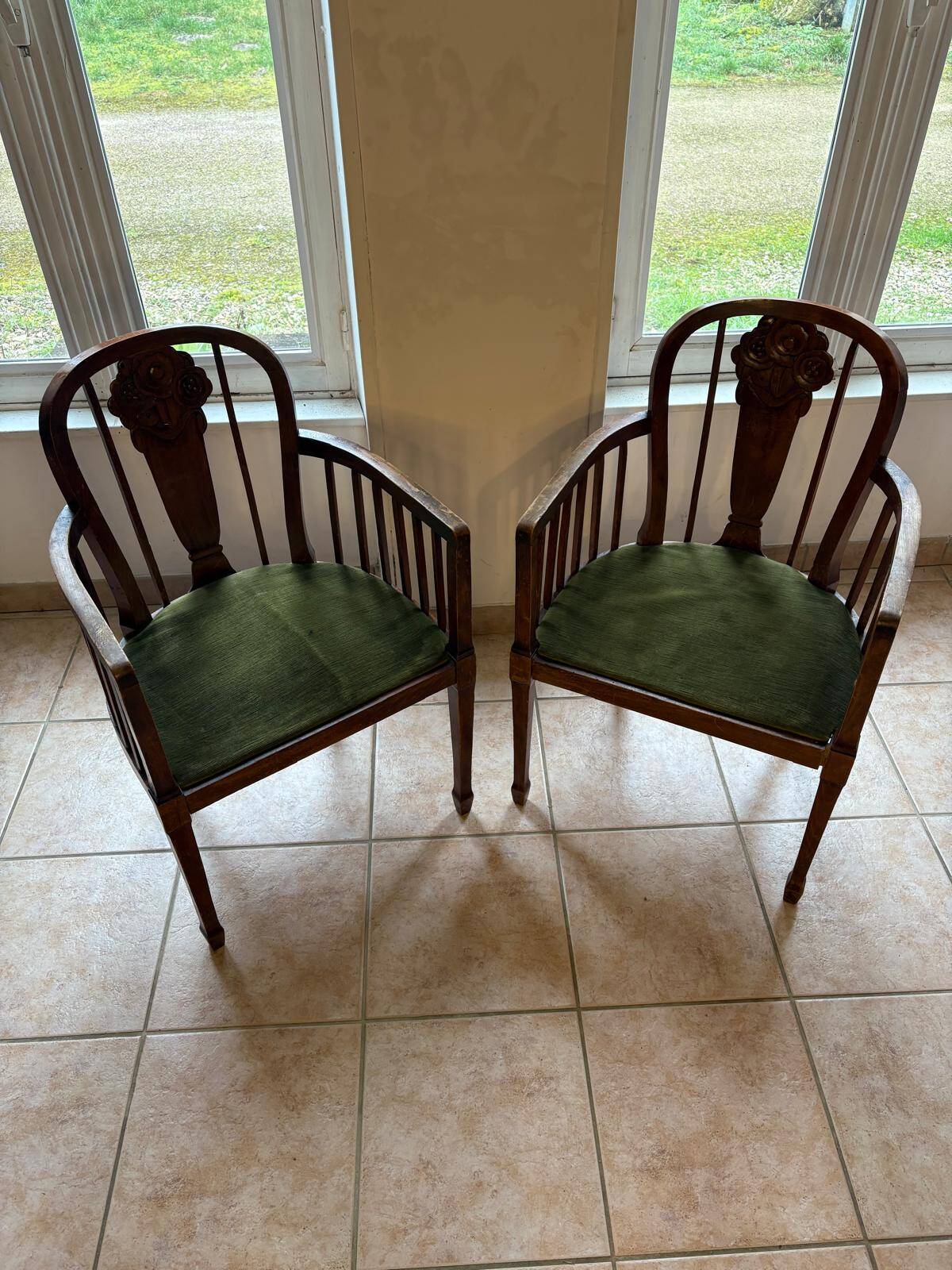 Art Deco sofa and armchair set