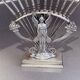 Rare Antique Art Nouveau Knife Set, Silver Plated 12 Fruit Knifes & Decor Stand
