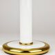 F. Fabbian Mushroom Table Lamp in White and Gold Murano Glass, Italy, 1970s
