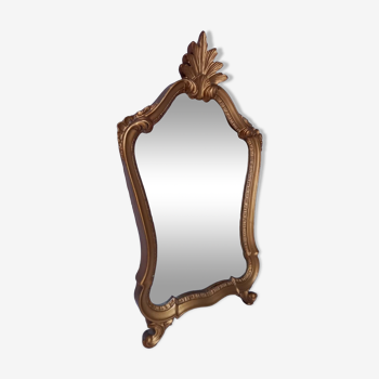 Miroir ancien en bois doré