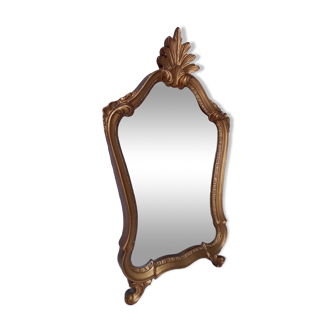 Miroir ancien en bois doré