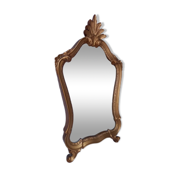 Miroir ancien en bois doré