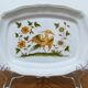 Earthenware dish signed Moustiers