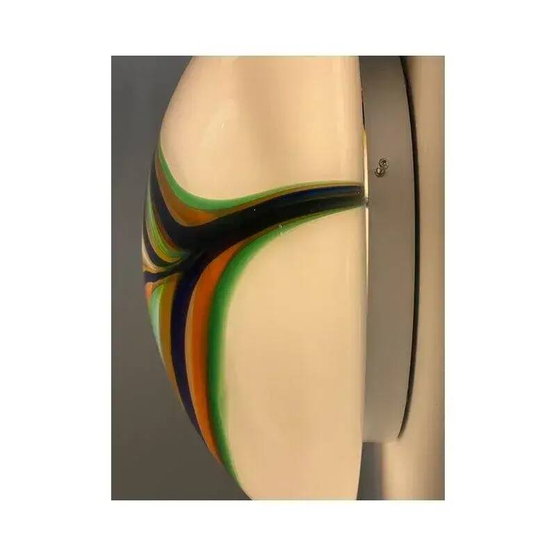 White Murano Glass Wall Lights by Simoeng – Set of Two
